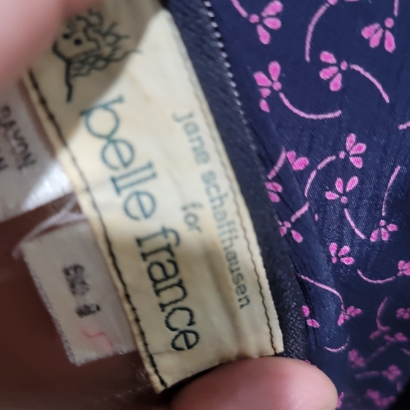 Vtg Jane Schaffhausen Belle France midi dress M/L - Picture 10 of 10